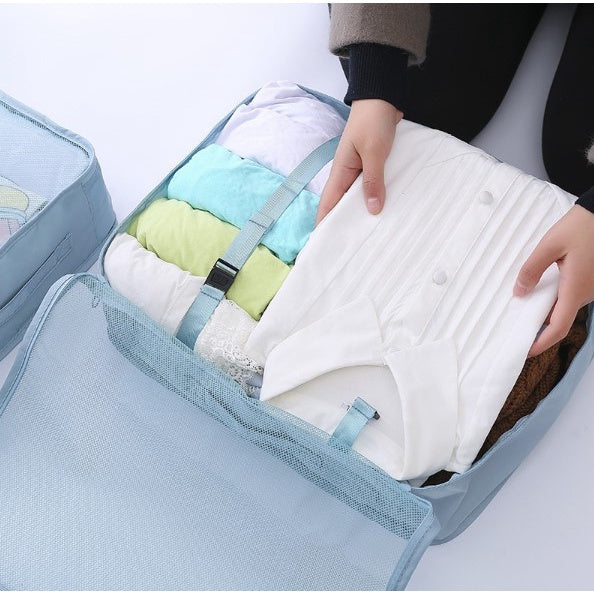 ❤️New Version 7-in-1 Travel Organiser Waterproof Luggage Organiser Travel Pouch with Belt❤️SG Seller❤️